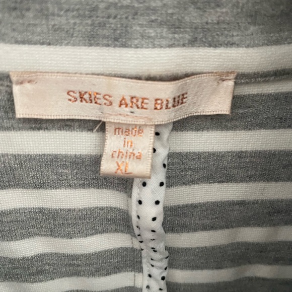 Grey and white stripe blazer - Picture 3 of 3